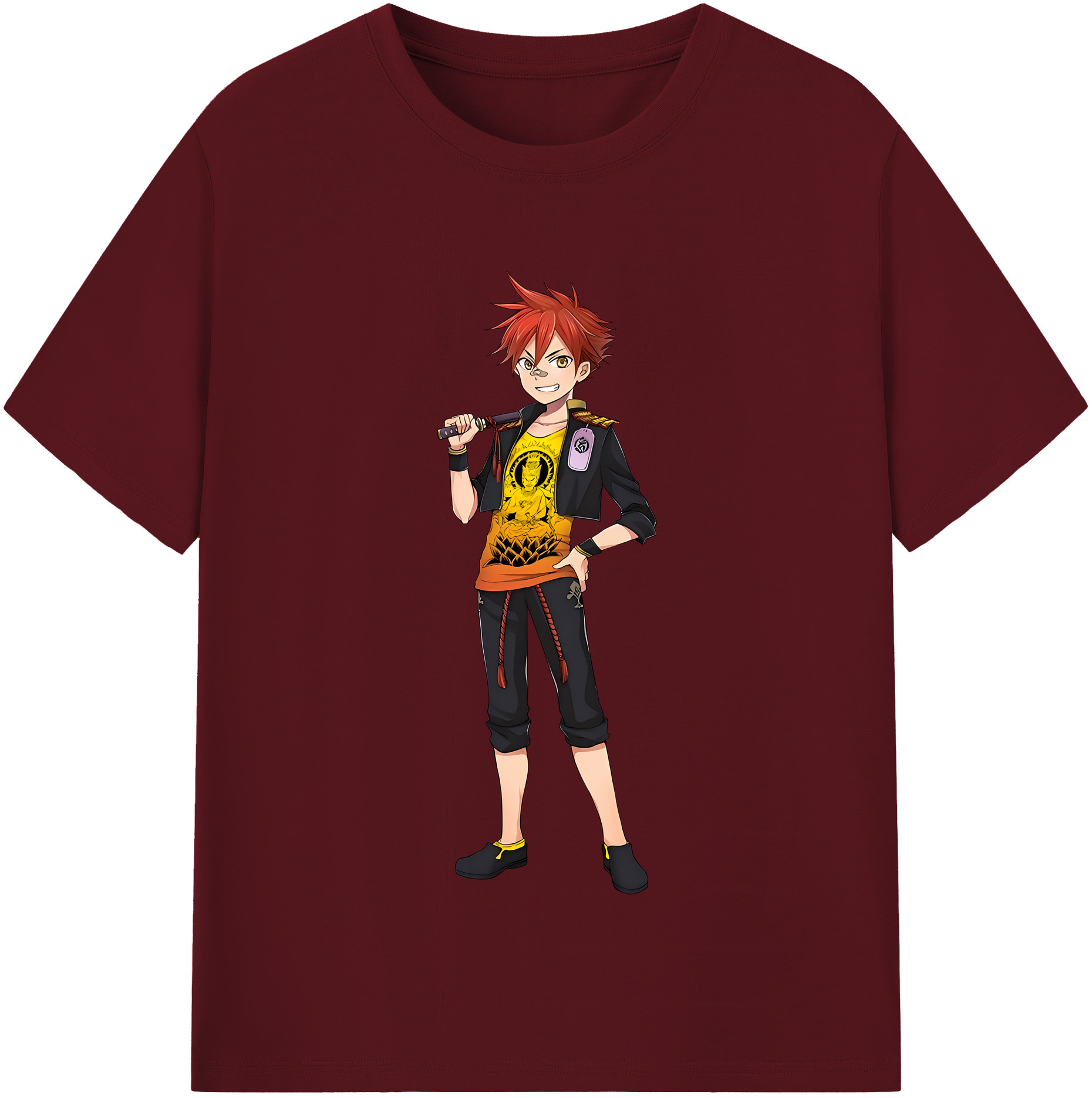 （画像用） 刀剣乱舞 Touken Ranbu 綿100％半袖Tシャツ（フロントプリント）